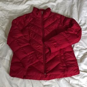 ❤️ LANDS’ END RED DOWN FILLED JACKET